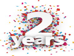 2nd Anniversary, Happiness, Milestone, Love, Memories PNG