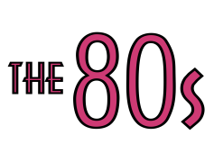 80s Logo, Pop Culture, Retro Style, Vintage Aesthetic, Bold Typography PNG