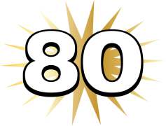 80th Birthday, Celebration, Honor, Joy, Milestone PNG