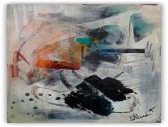 Abstract Paint, Modern Art, Colorful Strokes, Unique Patterns, Artistic Flow PNG