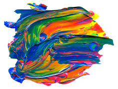 Abstract Paint, Modern, Colorful, Vibrant, Texture PNG