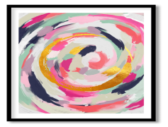 Abstract Paint, Vibrant, Fluid, Creativity, Canvas PNG