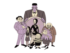 Adams Family, Gothic, Quirky, Dark, Humor PNG