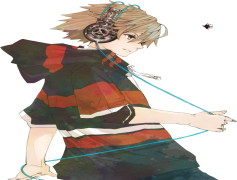 Aesthetic Anime Boy, Dreamy, Colorful, Creative, Youthful PNG