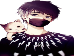 Aesthetic Anime Boy, Stylish, Expression, Youthful, Unique PNG