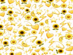 Aesthetic Theme Emoji, Artistic Symbols, Mood Expressions, Trendy Illustrations, Whimsical Graphics PNG