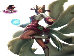 Ahri League of Legends, Charm, Fox Magic, Playful Trickster, Spirit Blossom PNG