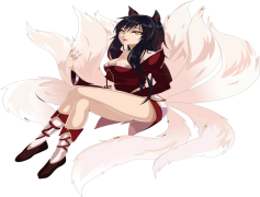 Ahri League of Legends, Mid Lane, Magic Abilities, Charm Spell, League Champion PNG