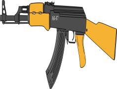 AK 47, Semi-Automatic, Kalashnikov, Firearm, Iconic Gun PNG