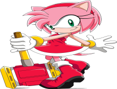 Amy Rose, Video Game, Character, Adventure, Sonic PNG