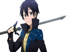 Anime Boy Kirito, Fantasy Adventure, Action Series, Sword Art Online, Virtual Reality PNG