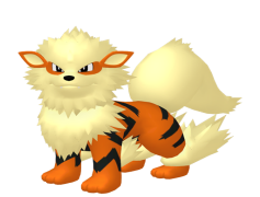Arcanine Pokemon, Fire Type, Flamethrower Ability, Swift Movement, Canine Species PNG