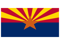 Arizona Flag, State Emblem, Sunburst, Copper Star, Western Symbol PNG