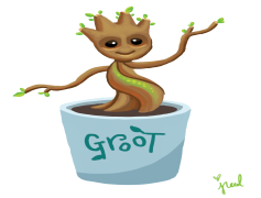Baby Groot Transparent Background