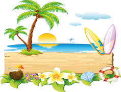 Beach Cartoon, Summer Fun, Ocean Waves, Relaxation, Sunbathing PNG