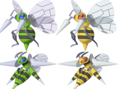 Beedrill Pokemon, Bug Type, Evolutionary Stage, Swarm Tactics, Insectoid Creature PNG