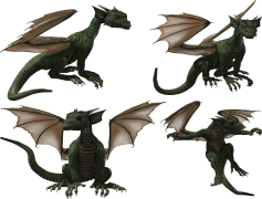 Black Dragon, Powerful Symbol, Dark Fantasy, Asian Culture, Fire Breather PNG