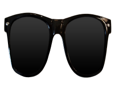 Black Glasses, Optical Fashion, Stylish Eyewear, Trendy Shades, Modern Accessory PNG