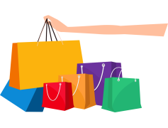 Blank Paper Bag, Gift Packaging, Minimalist Style, Recyclable Material, Craft Supplies PNG