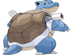 Blastoise Pokemon, Turtle Creature, Cannon Pokémon, Shell Defense, Water Type PNG