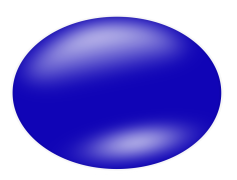 Blue Circle, Abstract Shape, Modern Icon, Colorful Circle, Geometric Figure PNG