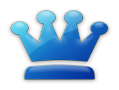 Blue Crown, Ceremonial Headgear, Sovereign Symbol, Noble Accessory, Aristocratic Ornament PNG