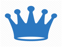 Blue Crown, Elegant Accessory, Unique Adornment, Majestic Ornament, Nobility Symbol PNG