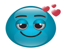 Blue Emoji Meme, Fun, Reaction, Humor, Expression PNG