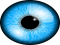 Blue Eye, Striking Contrast, Intense Stare, Enigmatic Beauty, Captivating Hue PNG