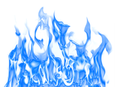 Blue Flame, Energy, Fire, Passion, Heat PNG