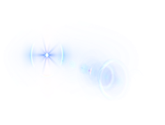 Blue Flare, Bright Light, Radiant Burst, Dynamic Spark, Luminous Aura PNG