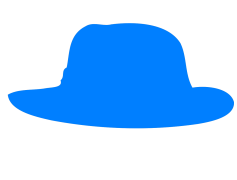 Blue Hat, Fashion Accessory, Stylish Headwear, Trendy Cap, Casual Attire PNG