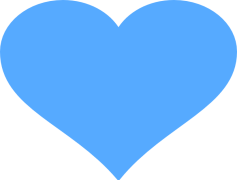 Blue Heart, Caring, Love, Affection, Connection PNG