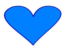 Blue Heart, Connection, Trust, Symbol, Love PNG
