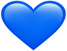 Blue Heart, Creative Element, Digital Art, Heart Icon, Artistic Representation PNG