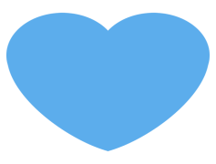 Blue Heart Emoji, Trust Sign, Love Symbol, Calm Emotion, Affection Token PNG