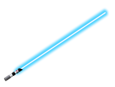 Blue Lightsaber, Light Side, Sci-Fi Icon, Jedi Weapon, Force Power PNG