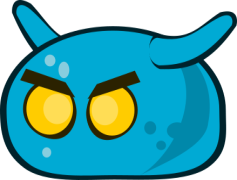 Blue Monster, Cute, Creature, Fantasy, Character PNG