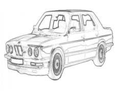 BMW E28, Enthusiast Car, German Engineering, Iconic Styling, Classic Sedan PNG