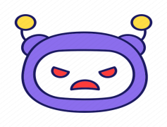 Bot Angry Icon, Tempestuous Droid Sign, Upset Machine Icon, Irate Bot Graphic, Furious Robot Symbol PNG