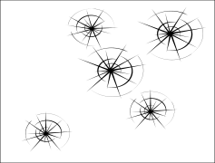 Bullet Holes, Grunge Style, Unique Patterns, Creative Effects, Visual Elements PNG