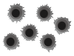 Bullet Holes, Marks, Stains, Patterns, Texture PNG