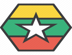 Burma Flag, Cultural Emblem, Patriotic Display, Identity Representation, Historical Significance PNG