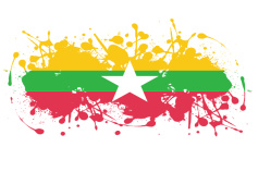 Burma Flag, Cultural Heritage, National Emblem, Unity Representation, Patriotism Display PNG