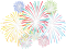 Burst Colorful Vector Fireworks, Night Sky, Event, Display, Explosive PNG
