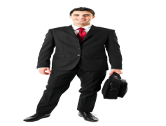 Businessman With Briefcase PNG