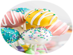 Cake Pops, Colorful Confections, Bite-Sized Treats, Party Favors, Sweet Treats PNG
