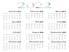 Calendar 2022, Daily Organizer, Events Tracker, Reminder System, Monthly Planner PNG