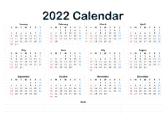 Calendar 2022, Weekday Organizer, Events Tracker, Time Management, Holiday Reminders PNG