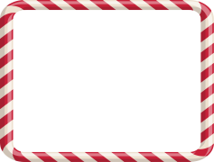 Candy Cane Frame, Cheerful Frame, Winter Wonderland, Seasonal Accent, Christmas Theme PNG